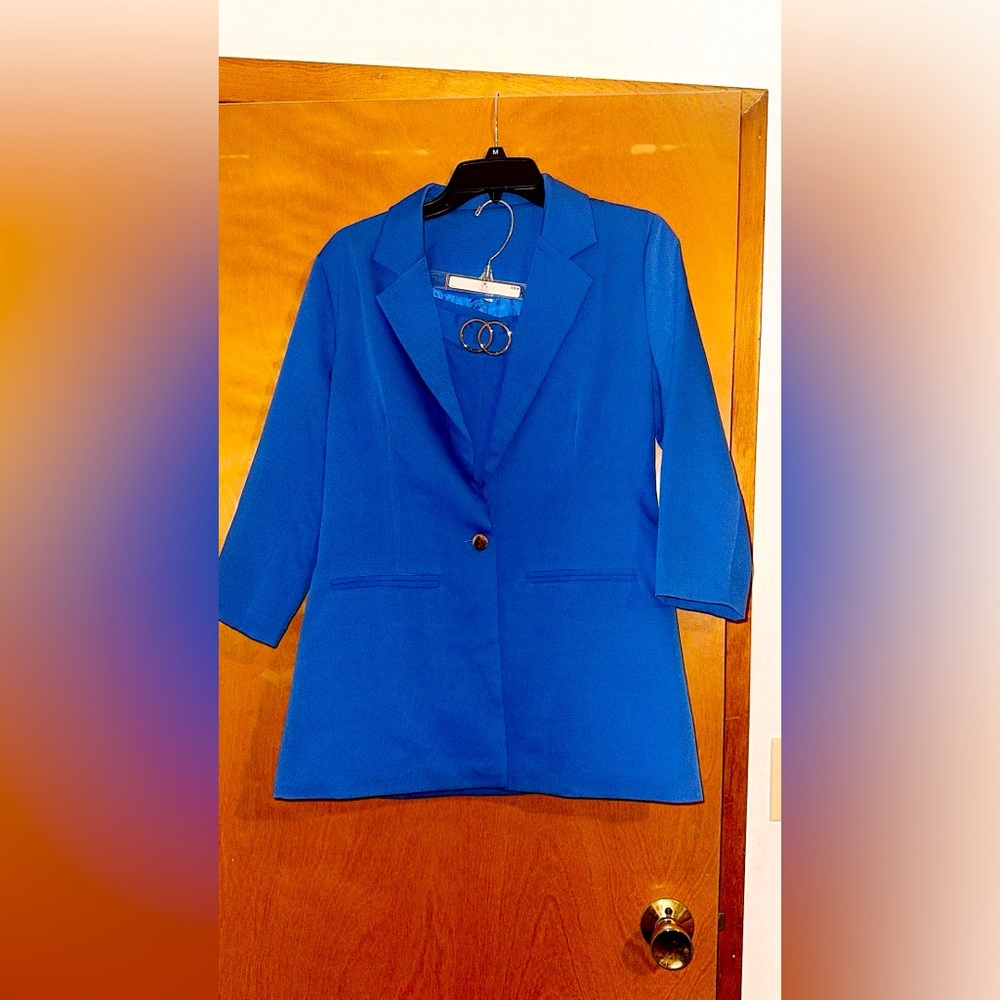 Blue Blazer and Shorts